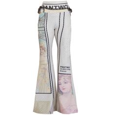 These beautiful print pants with embellishments feature a high-rise waistband and a flared cut. These pants are made from a comfy stretch fabric with an exciting design and feature an elastic waist. These everyday comfort print pants can be paired with blazers, white shirts and sweaters from your existing closet. * Machine wash cold or hand wash cold * No tumble dry * No iron, dry flat * No dry clean * Made in Turkey with high quality fabrics Crazy Pants, Festival Fits, Outfits Concert, Png Clothes, Nicki Minaj Pictures, Performance Outfits, Print Pants, New Fashion Trends, Leggings Design