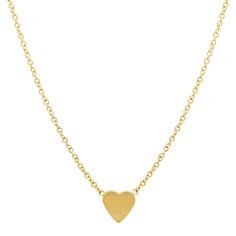 Jennifer Meyer | Mini Heart Necklace Yellow Gold Necklaces With Delicate Chain For Valentine's Day, Yellow Gold Delicate Chain Necklace For Valentine's Day, 14k Gold Cable Chain Necklace For Valentine's Day, Yellow Gold Necklace With Delicate Chain For Valentine's Day, Valentine's Day Yellow Gold Necklace With Delicate Chain, Everyday Delicate Chain Necklace For Valentine's Day, Minimalist Heart Pendant Chain Necklace, Minimalist Delicate Chain Necklace For Valentine's Day, Dainty Heart Pendant Chain Necklace For Everyday