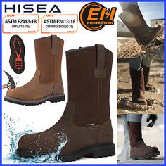 ad eBay - HISEA Mens Wellington Work Boots Steel/Soft Toe Waterproof Leather Western Boots - Buy Now, click the link (eBay) Rugged Leather Work Boots Wear-resistant, Wear-resistant Leather Work Boots For Outdoor, Brown Waterproof Slip-on Work Boots, Brown Slip-on Waterproof Work Boots, Brown Wear-resistant Work Boots For Outdoor, Waterproof Slip-on Work Boots For Outdoor, Brown Waterproof Slip-resistant Boots With Closed Toe, Brown Slip-resistant Waterproof Boots With Closed Toe, Brown Waterproof Closed Toe Work Boots