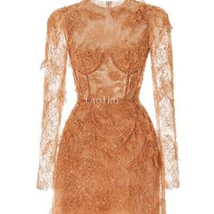 Womens Lace Mesh Long Sleeve Short Dress Party Zipper Round Neck Summer Occident  | eBay Beaded Lace Dress, Brown Midi Dress, Embellished Skirt, Crewneck Dress, Yellow And Green, Formal Style, Lace Embroidery, Shades Of Pink, Lace Mini Dress