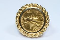 ad eBay - Find many great new & used options and get the best deals for 5 Dollar Eagle Coin Ring 14k Bezel at the best online prices at eBay! Free shipping for many products! Antique Gia Certified Collectible Rings, Collectible Gia Certified Gold Ring, Vintage 14k Gold Rings Gia Certified, Vintage 14k Gold Gia Certified Rings, Vintage Gia Certified Yellow Gold Jewelry, Classic Bezel Setting Rings For Collectors, 5 Dollar, Eagle Coin, Coin Ring