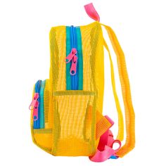 Yolk Mesh Mini Backpack – Mokuyobi Summer Travel Backpack With Zipper Closure, Daily Use Bags With Mesh Pockets, Back To School Nylon Outdoor Bag, Casual Yellow Nylon Backpack, Summer Nylon Bags With Zipper Closure, Summer Nylon Bag With Zipper Closure, Mesh Bags For Everyday Use And Back To School, Sports Nylon Bag With Adjustable Straps, Summer School Backpack With Adjustable Strap