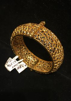 "- DO NOT PURCHASE - THIS ITEM HAS SOLD in the gallery - Awesome cuff bracelet with astounding craftsmanship!... 61.54 grams of 20kt gold & over 10 carats of 350  diamonds set in a mosaic style, with all unique / different shaped single-cut faceted stones... Hinged... Circular form... With pin closure. No signature!... despite the obvious mastery... Crazy! 1\" wide x 8\" interior circumference 609R - This stunning piece is coming from an exciting relationship with a well known & popular Santa Fe Luxury Gold Bracelets With Rose Cut Diamonds, Luxury Gold Bangle With Rose Cut Diamonds, Luxury Rose Cut Diamond Bangle, Luxury Yellow Gold Bracelets With Rose Cut Diamonds, Gold Bangle With Rose Cut Diamonds, Exquisite Gold Bangle For Formal Occasions, Exquisite Formal Gold Bangle, Designer Diamond Cuff Bracelet Bangle, Designer Diamond Cuff Bangle Bracelet