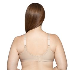 The Beauty Back® Full Figure Wireless bra provides a sleek silhouette with no bumps or lines. This bra is lightly padded with contoured cups to provide the coverage and shape you need for all day support. You'll feel confident and comfortable as the bra shapes and smooths your sides and back, preventing bulge.  Like all of our Beauty Back bras, the double knit fabric smooths all around, giving you a beautifully smooth silhouette. The smooth fabric on the back conceals the 3-row metal coated hook Bra Shapes, Bra Measurements, Busted Band, Bra Items, Wireless Bra, Fabric Tape, Double Knit, Bra Shop, Full Figured