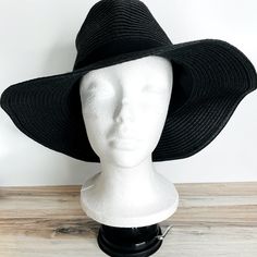 Nwot Black Floppy Hat New Never Worn Excellent Condition Fast Shipping Smoke Free Home No Trades Bundle & Save! Black Summer Fedora For Vacation, Black Panama Hat For Beach, One Size, Black Summer Panama Hat For Day Out, Chic Lightweight Brimmed Fedora, Lightweight Brimmed Chic Fedora, Summer Black Panama Hat For Day Out, Black Summer Fedora For Day Out, Summer Style Black Panama Hat For Day Out, One Size Black Straw Hat For Beach