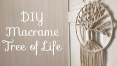 the diy macrame tree of life wall hanging