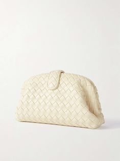 BOTTEGA VENETA Lauren 1980 Teen small intrecciato leather clutch Designer Woven Leather Clutch, Designer Woven Leather Clutch For Evening, Luxury Clutch With Intrecciato Weave, Luxury Woven Leather Rectangular Clutch, Luxury Rectangular Woven Leather Clutch, Modern Leather Clutch With Intrecciato Weave, Designer Soft Leather Pouch Clutch, Chic Clutch With Intrecciato Weave, Chic Pouch Clutch With Intrecciato Weave