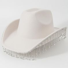 Look After Me:Washable; Gender:Women's; What's in the box:Hat; Types:Cowboy Hat; Holiday:Masquerade; Style:State of Texas,19th Century,18th Century; Occasion:Holiday,Vacation; Material:Polyester; Age Group:Adults'; Characters:West Cowboy,Ameirican; Listing Date:05/15/2023; Head Circumference: Cowboy Hat Womens, Bedazzled Cowboy Hat, Rhinestone Cowgirl Hat, Panama Hat Women, Megan Moroney, White Cowboy Hat, Vacation Hat, Costume Wedding, Rhinestone Cowgirl