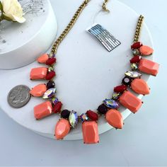 New With Simple Tag Resin Crystals, Crystal Statement Necklace, J Crew Jewelry, Womens Jewelry Necklace, J Crew, Statement Necklace, Jewelry Necklaces, Necklaces, Women Jewelry