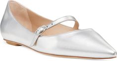 Stuart Weitzman Emilia Mary Jane Flat (Women) | Nordstrom Leather Mary Jane Flats, Mary Jane Flats, Leather Mary Janes, Fabric Gift Bags, Fabric Gifts, Free Fabric, Classic Leather, Print Gifts, Womens Flats