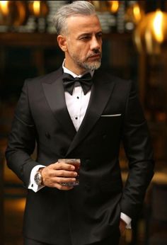 2 Piece Black Suit For Mens Tuxedo Designs, Black Suit For Men, Gala Attire, Biker Jacket Style, Black Tuxedo Suit, Business Attire For Men, Custom Tuxedo, Costume Wedding