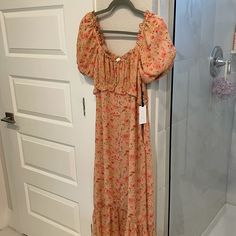 Astr The Label Blush Multi Floral Maxi Dress - New With Tags Astr The Label, Church Outfits, Floral Maxi, Floral Maxi Dress, Blue Dress, Modest Fashion, The Label, Floral Dress, Blue Dresses