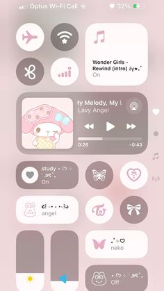 an iphone screen with various icons on it