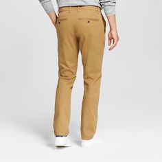 Men's Slim Fit Hennepin Chino Pants - Goodfellow & Co Light Brown 34X34 Slim Fit Chino Pants, Slim Chinos, Chino Pants Men, Mens Flannel, Swimsuit Models, Chino Pants, Pants Men, Slim Fit Men, Chinos Pants