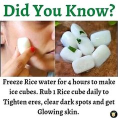 Tips for girls Rice Water, Natural Skin Care Routine, Beauty Remedies, Skin Remedies, Skin Care Remedies, Skin Care Recipes