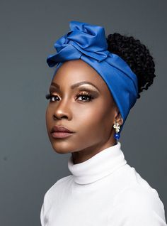 Azure Royal Blue Wire Headwrap allows you to shape it in any style and get ready in seconds. There are no special skills that is required, the wire inside gives you the confidence to create different looks and get totally stylish. Wire headwrap makes it easy to create various styles, look cool and stand out from the crowd. No more struggles wrapping, Size: Approximately 7 inches by 42 inches This is not pre-tied. Adjustable Chic Headband Headscarf, Chic Adjustable Headscarf Headband, Adjustable Blue Headwrap, Adjustable Blue Turban For Party, Fitted Blue Headband, Elegant Adjustable Blue Headwrap, Blue Turban For Party, Trendy Blue One Size Headwrap, Trendy Blue One-size Headwrap