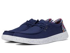 BOBS from SKECHERS Bobs Skipper - Women's Shoes : Navy : Verified vegan construction. For information on how BOBS contributes to the community, please visit the page. The BOBS from SKECHERS Bobs Skipper boat shoe will complement your weekend-ready style with a slip-on construction, knit fabric upper material, and a laced instep panel with knotted ends. Rounded moc toe boasts a raised stitch seam in front. Signature logo tag at the side panel. Breathable fabric lining. Memory Foam cushioned footb Casual Low-top Boat Shoes With Rubber Sole, Navy Low-top Slip-on Sneakers, Casual Low-top Boat Shoes With Textured Sole, Casual Low-top Boat Shoes For Summer, Comfortable Low-top Boat Shoes With Rubber Sole, Casual Synthetic Boat Shoes With Rubber Sole, Casual Boat Shoes With Textured Sole, Casual Low-top Boat Shoes With White Sole, Casual Lace-up Boat Shoes With Cushioned Footbed