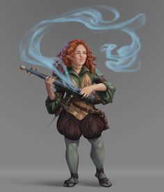 Halfing Bard (Joy) Halfling Bard, Gnome Female, Dnd Halfling, Dnd Bard, Light Armor, Npc Ideas, Pathfinder Character, Dragon Rpg, Heroic Fantasy