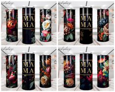 multiple images of the same product in different colors and sizes, each with flowers on them