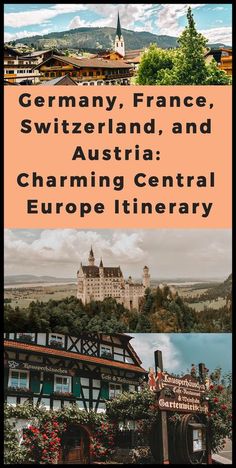 germany, france, switzerland, and austria charming central europe itinerary book cover