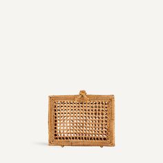 Elegant Woven Natural Straw Bag, Elegant Natural Woven Straw Bag, Elegant Straw Beach Bag, Elegant Beige Open Weave Straw Bag, Rectangular Straw Bag With Woven Leather For Evening, Elegant Straw Bag With Bamboo Handle, Evening Rectangular Straw Bag With Woven Leather, Chic Natural Color Straw Clutch Bag, Elegant Rectangular Woven Leather Straw Bag