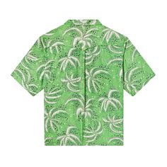 Will you be my frond? Unisex Sizing 100% Tencel™Make it a set with the matching swim trunks here. This shirt also comes in blue, available here. DETAILS Vintage print of repeating palm fronds (... or fireworks - which do you see?).🌴 🌴 🌴 Unique, curved camp collar with no notch. This single-piece collar lays flat against the body for a relaxed, summery look. 🌴 🌴 🌴Lapel loop and button closure.🌴 🌴 🌴 Arched open yolk over interior mesh for added ventilation. 🌴 🌴 🌴 Yolk secured with a si Green Hawaiian Shirt With All Over Print For Summer, Green Plant Print Top For Beach, Summer Printed Green Camp Shirt, Summer Green Printed Camp Shirt, Green Printed Summer Camp Shirt, Printed Green Camp Shirt For Beach Season, Green Printed Camp Shirt For Beach Season, Green Relaxed Fit Camp Shirt For Beach Season, Green Printed Hawaiian Shirt For Beach Season