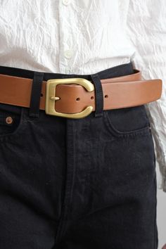 KikaNY B5 Buckle Belt Turquoise Purse, Tan Belt, Brass Hand, Belt Style, Fashion Fits, Buckle Belt, Leather Belts, Leather Bags, Vegetable Tanned Leather