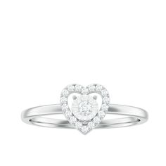 Product Details Show your love with this beautiful Miracle Plate Diamond Heart Ring, featuring a heart motif studded with sparkling round cut diamonds in an illusion setting. This charming ring is the perfect way to express your feelings. Product Information SKU SHP-RINGS052210384 Weight 2.20 gm (Approximate) DIAMOND INFORMATION No.of Stones 18 Pieces Total Weight 0.18 Carat (Approximate) Dimension(approx) Round-1.10X1.10 mm-17 PcsRound-1X1 mm-1 Pcs Color HI Cut Brilliant Shape Round Setting Typ Heart Cut Diamond White Ring For Proposal, Diamond Solitaire Heart Ring For Proposal, Solitaire Heart Diamond Ring For Proposal, Diamond Heart Ring With Halo Design, Luxury Heart Cut Diamond Ring With Halo Design, Heart Cut Diamond Ring With Halo Design, Valentine's Day Solitaire Diamond Ring, Valentine's Day White Diamond Proposal Ring, White Heart-shaped Diamond Anniversary Ring