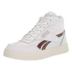 Womens Reebok REEBOK COURT ADVANCE BOLD HIGH Ftwwht/Chalk/Modbei Ftwwht - Chalk - Modbei Size: 8.5.  Color: White.  Gender: female.  Age Group: adult. High Shoes, Womens Reebok, Gender Female, Chalk, Age Group, Tennis, Fashion Branding, Color White, Size 10