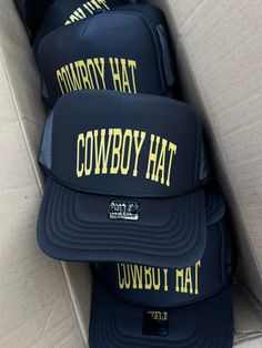 we loveeee the cowboys Casual Snapback Hat For Western-themed Events, Casual Hats For Western-themed Events, Casual Cap For Western-themed Events, Casual Western-themed Cap, Black Country Hat For Western-themed Events, Black Baseball Cap For Country Events, Black Trucker Hat For Rodeo, Black Snapback Trucker Hat For Rodeo, Trendy Black Hat For Country Events