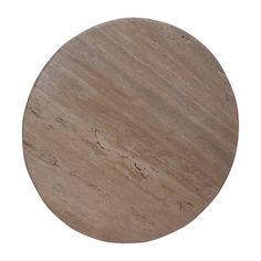 a round wooden table top on a white background