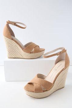 On-Trend Wedges for Women With Style | Affordable Women's Wedge Sandals, Sneakers, and Boots Matric Shoes, Lace Up Espadrille Wedges, Hak Tinggi, Work Shoes Women, Lace Up Espadrilles, Culotte Jumpsuit, Womens Sandals Wedges, Platform Wedge Sandals, Womens Wedges