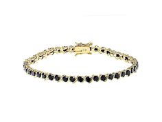 "14K Gold Black Onyx Tennis Bracelet for Women Black Diamond Bracelet Onyx Bracelet Mothers Day Gift, Gift for Her Gift for Mom, Onyx Jewelry Silver tennis bracelet Gold plated giving the bracelet a bright finish and tarnish resistant Using the best Black Onyx  *  Stone - Black Onyx * Type: Simulated Black Diamond * Shape: Round * Size: 4mm   *  plated:- Gold plated / Silver  * Metal: 925 Sterling Silver * Gemstone Name: Black Onyx SHIPPING DETAILS : ✦ Shipped via : USPS ✦ Production time : 10-12 days ✦ Delivery time : 7-8 days ✦ Expedited shipping : Available ✦ Expedited shipping service : UPS ✦ Expedited shipping time : 5 days ✦ Expedited shipping cost : 70$ we ship via DHL eCommerce it take 3 to 4 weeks if you need fast delivery please inform me\" Estimated Shipping Duration North Ameri Formal Black Bangle Gold Bracelet, Formal Black Gold Bangle Bracelet, Elegant Black Bangle Gold Bracelet, Elegant Black Gold Bangle Bracelet, Elegant Adjustable Black Gold Bracelet, Elegant Black Adjustable Gold Bracelet, Black Adjustable Elegant Gold Bracelet, Black Jubilee Bracelet Bangle, Black Jubilee Style Bangle Bracelet