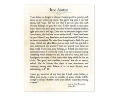 an old book page with the words jane austen