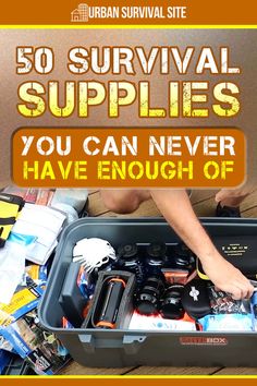 There are certain survival supplies that you really can't overdo. No matter how many of them you have, you could probably stand to get more. Survival Must Haves, Emp Survival Checklist, Prepper Ideas Survival Gear, Homestead Prepping, Prepper Ideas, Urban Survival Kit, Survival Prepping Diy, Water Survival