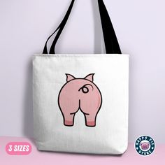 Guaranteed to put a smile on people's faces! These tote bags are so versatile, handy, super fun and hilarious!   Check out all our fun pig tote bags here  https://www.etsy.com/shop/HappyPigStore?section_id=38087729 Happy Pig Store home: https://www.etsy.com/shop/HappyPigStore   ►Same image front and back.  ►100% Polyester body with black laminate lining. High quality extremely strong and durable synthetic fabric that retains its shape and dries quickly  ►Features sturdy cotton webbing straps for maximum shoulder comfort and reinforced stitching. ►Quality print - The tote is printed using a special solid-state sublimation ink which is transferred to the bag surface using extreme heat (350-420 oF) and pressure. This skips the melting process and the ink immediately evaporates, entering deep Pink Novelty Bags For Everyday Use, Pink Novelty Bag For Everyday Use, Beach Bag Gift, Happy Store, Happy Pig, Cpr, Sublimation Ink, Synthetic Fabric, Tote Bag Design