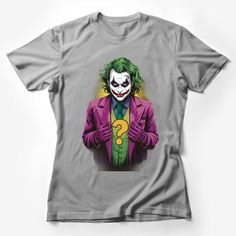 Comic Villain T-Shirt, Graphic Tee, Men's Women's Unisex, Casual Fashion, Villain Fan Art, Trendy Character Tee, Pop Culture Shirt, Unique Illustration, Bold Colors, Gift Idea Female T-Shirt Custom graphic T-Shirt.Customize your color Gray Crew Neck Shirt With Sublimation Print, Gray Crew Neck Top With Sublimation Print, Pop Culture Shirt With Funny Print And Crew Neck, Pop Culture Crew Neck Top With Funny Print, Pop Culture Funny Print Crew Neck Shirt, Funny Crew Neck Shirt With Sublimation Print, Funny Sublimation Print Crew Neck Top, Gray Graphic Tee With Character Print, Green Pop Culture Tops With Character Print