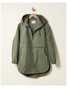 Green Rain Jacket, Woman Coat, Spring Showers, Streetwear Jackets, Women Blouses Fashion, Rain Jacket Women, Long Parka, Hooded Parka, Mod Fashion