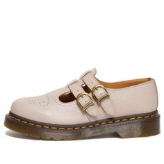 (WMNS) Dr. Martens 8065 Virginia Leather Mary Jane 'Vintage Taupe' 30692348 Dr Martens Mary Jane, Dr Martens Outfit, Pretty Shoes Sneakers, Popular Shoes, Leather Mary Janes, Pretty Shoes, Doc Martens, Mary Jane Shoes, Dr. Martens