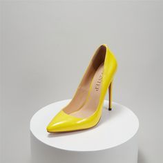 Shop Neon Yellow Court Pumps Pointed Toe Stilettos for Office Ladies With 4" High Heel color Yellow for Dancing Club, Going out, Party, Work with worldwide Free shipping & Free return. Yellow Court Shoes For Spring, Yellow Court Shoes For Spring Party, Yellow Fitted Heels For Formal Occasions, Elegant Yellow Court Shoes For Spring, Closed Toe Yellow Heels, High Heel Yellow Court Shoes For Party, Yellow High Heel Court Shoes For Party, Yellow Fitted Ankle Strap Heels, Yellow Pointed Toe Court Shoes For Party