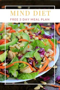 How to Boost Your Brain Health with a {Delicious!} MIND Diet Meal Plan Diet Meal Plan Recipes, Mind Diet Recipes, 1200 Calorie Diet Meal Plans, Meal Plan Recipes, Dash Diet Recipes, Chicken Diet, Diet Tracker, Mind Diet