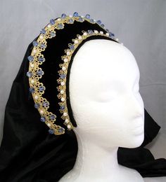 Tudor Headpiece, Tudor Dress, Tudor Fashion, Tudor Costumes, Anne Boleyn, Medieval Dress, Historical Costume, Historical Dresses, Historical Clothing