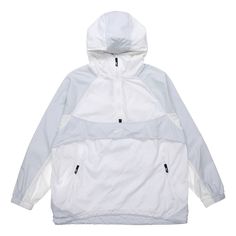 Nike Reissue Woven Popover Jacket logo Jackets Woven Jacket, White Jacket, Hooded Pullover, Stylish Sneakers, Nike Jacket, Color Blocking, Rain Jacket, Loose Fitting, Athletic Jacket