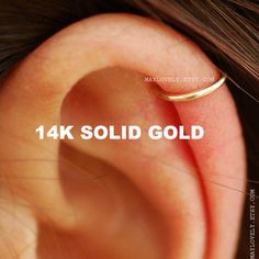 Solid gold cartilage hoop ring hoop Endless gold Helix Hoops | Etsy Tiny Gold Huggie Cartilage Earrings, Dainty Gold Stackable Cartilage Earrings, Gold Dainty Stackable Cartilage Earrings, Gold Stackable Huggie Cartilage Earrings, Gold Hex, Gold Cartilage Earrings, Gold Nose Hoop, Gold Nose Ring, Cartilage Ring