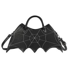 PRICES MAY VARY. 【Fashion Design 】The design of bat wings is very novel and unique.This shoulder bag with a removable and adjustable single shoulder strap,You can wear as a shoulder bag, crossbody bag or handbag. 【Crossbody Bag Structure】1 main compartment, 1 zipper pocket on the back of the bag. Capable for storing your daily necessities,such as phone,keys, lipsticks, cash,coins,napkin paper and other small items. 【Material】This crossbody bag is made of high-quality PU leather, without any weir Bat Purse, Gothic Backpacks, Bat Bag, Women Backpack Travel, Bags For Teens, Gothic Accessories, Women Crossbody Bag, Cute Handbags, Estilo Punk