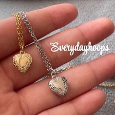 Charm size approx 14mm x 12mm 18k gold plated Necklace;  Length Shown: 16 Inch Chain; 40cm + 5cm extension Shipping available for International orders * Shipped same/next business day * All jewelry come in a gift pouch ✨ * Message me if you have any questions or custom requests 💕 Box not included Gold Plated Tarnish Resistant Locket Necklace As Gift, Gold-plated Tarnish-resistant Locket Necklace As Gift, Silver Gold-plated Locket Necklace, Silver Gold-plated Pendant Locket Necklace, Dainty Gold Plated Locket Necklace Gift, Gold Tarnish-resistant Locket Necklace Gift, Gold Plated Locket Charm Necklace As A Gift, Gold Locket Necklace For Valentine's Day Best Friend Gift, Gold Metal Necklace For Best Friend Gift