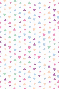 colorful triangles are arranged on a white background