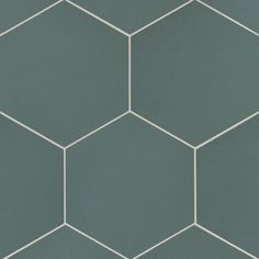 a hexagonal tile pattern with white lines on the top and bottom half of it