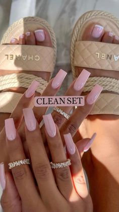 Smink Inspiration, Classy Acrylic Nails, Vacation Nails, Acrylic Nails Coffin Short, Pink Nail, Pink Acrylic Nails, Beach Nails