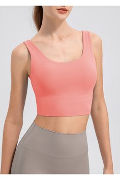 Scoop Neck Wide Strap Active Tank - Crop Tops & Tank Tops - FITGGINS High Stretch Activewear With Built-in Bra And Scoop Neck, Training Tank Top With Built-in Bra And Wide Straps, Athleisure Activewear With Built-in Bra And Scoop Neck, Scoop Neck Sports Bra With Built-in Bra For Training, Scoop Neck Sports Bra With Built-in Bra For Pilates, Solid Activewear With Built-in Bra And Scoop Neck, Gym Activewear With Built-in Bra And Wide Straps, Seamless Tank Straps Activewear For Training, Seamless Tank Strap Activewear For Training